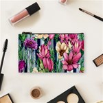 Big And Bright Watercolor Flowers Cosmetic Bag (Small) Front