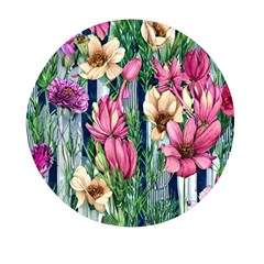 Big And Bright Watercolor Flowers Mini Round Pill Box (pack Of 3) by GardenOfOphir