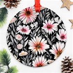 Bountiful Blossoms Round Ornament (Two Sides) Front