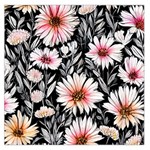 Bountiful Blossoms Square Satin Scarf (36  x 36 ) Front