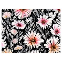 Bountiful Blossoms One Side Premium Plush Fleece Blanket (extra Small)