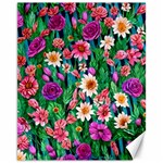 Creative Crimson Crisp Watercolor Flowers Canvas 11  x 14  10.95 x13.48  Canvas - 1