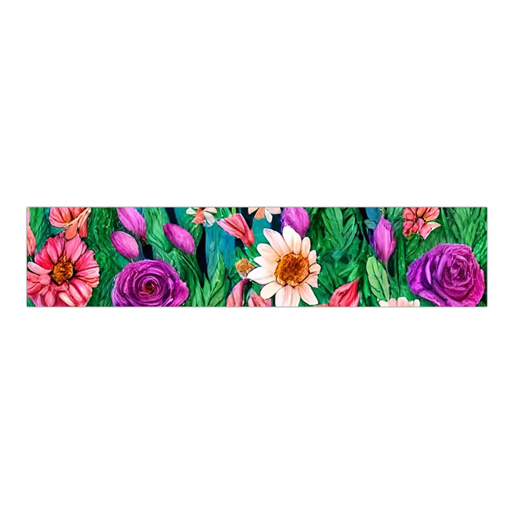 Creative Crimson Crisp Watercolor Flowers Velvet Scrunchie