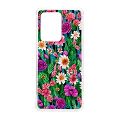 Creative Crimson Crisp Watercolor Flowers Samsung Galaxy S20 Ultra 6 9 Inch Tpu Uv Case