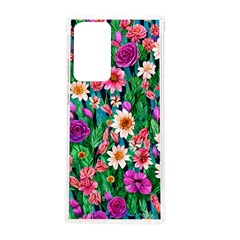 Creative Crimson Crisp Watercolor Flowers Samsung Galaxy Note 20 Ultra Tpu Uv Case by GardenOfOphir