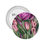 Chic Choice Classic Watercolor Flowers 2.25  Buttons Front