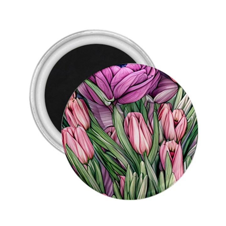 Chic Choice Classic Watercolor Flowers 2.25  Magnets