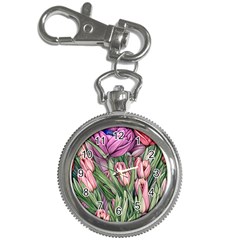 Chic Choice Classic Watercolor Flowers Key Chain Watches by GardenOfOphir