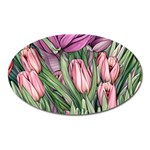 Chic Choice Classic Watercolor Flowers Oval Magnet Front