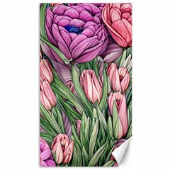 Chic Choice Classic Watercolor Flowers Canvas 40  X 72  by GardenOfOphir