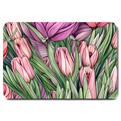 Chic Choice Classic Watercolor Flowers Large Doormat by GardenOfOphir