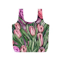 Chic Choice Classic Watercolor Flowers Full Print Recycle Bag (s) by GardenOfOphir