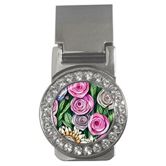 Breathtaking Bright Brilliant Watercolor Flowers Money Clips (cz)  by GardenOfOphir