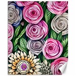 Breathtaking Bright Brilliant Watercolor Flowers Canvas 16  x 20  15.75 x19.29  Canvas - 1