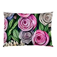 Breathtaking Bright Brilliant Watercolor Flowers Pillow Case by GardenOfOphir