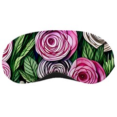 Breathtaking Bright Brilliant Watercolor Flowers Sleeping Mask by GardenOfOphir