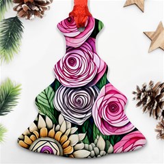 Breathtaking Bright Brilliant Watercolor Flowers Ornament (christmas Tree)  by GardenOfOphir