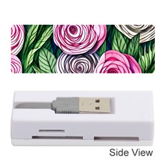 Breathtaking Bright Brilliant Watercolor Flowers Memory Card Reader (stick) by GardenOfOphir