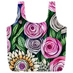 Breathtaking Bright Brilliant Watercolor Flowers Full Print Recycle Bag (XL) Front