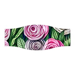 Breathtaking Bright Brilliant Watercolor Flowers Stretchable Headband by GardenOfOphir