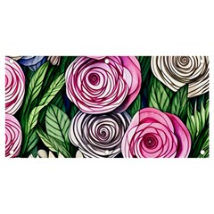 Breathtaking Bright Brilliant Watercolor Flowers Banner And Sign 4  X 2  by GardenOfOphir