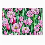 Blushing Bold Botanical Watercolor Flowers Postcards 5  x 7  (Pkg of 10) Front