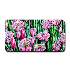 Blushing Bold Botanical Watercolor Flowers Medium Bar Mat by GardenOfOphir