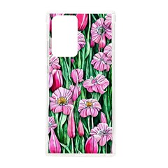 Blushing Bold Botanical Watercolor Flowers Samsung Galaxy Note 20 Ultra Tpu Uv Case by GardenOfOphir