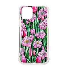 Blushing Bold Botanical Watercolor Flowers Iphone 11 Pro 5 8 Inch Tpu Uv Print Case by GardenOfOphir