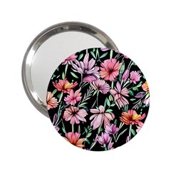 Clustered Watercolor Flowers 2 25  Handbag Mirrors by GardenOfOphir