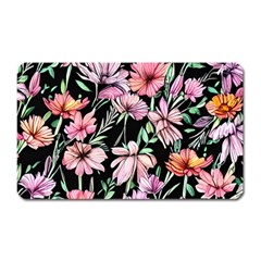 Clustered Watercolor Flowers Magnet (rectangular) by GardenOfOphir