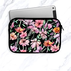 Clustered Watercolor Flowers Apple Ipad Mini Zipper Cases by GardenOfOphir