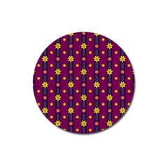 Purple Background Graphic Decor Backdrop Design Art Magnet 3  (round) by Ravend