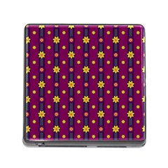 Purple Background Graphic Decor Backdrop Design Art Memory Card Reader (square 5 Slot)