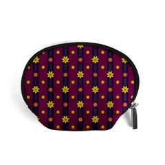 Purple Background Graphic Decor Backdrop Design Art Accessory Pouch (small) by Ravend