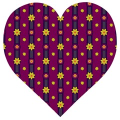 Purple Background Graphic Decor Backdrop Design Art Wooden Puzzle Heart by Ravend