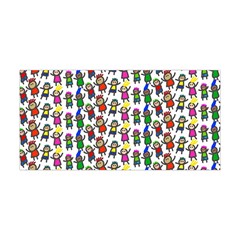 Stickman Kids Doodle Paper Children Group Yoga Headband by Ravend