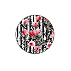 Chic Watercolor Flowers Hat Clip Ball Marker (4 Pack) by GardenOfOphir