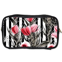 Chic Watercolor Flowers Toiletries Bag (two Sides) by GardenOfOphir