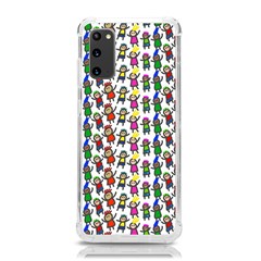 Stickman Kids Doodle Paper Children Group Samsung Galaxy S20 6 2 Inch Tpu Uv Case by Ravend