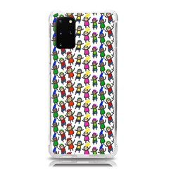 Stickman Kids Doodle Paper Children Group Samsung Galaxy S20plus 6 7 Inch Tpu Uv Case by Ravend