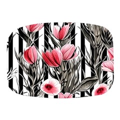 Chic Watercolor Flowers Mini Square Pill Box by GardenOfOphir