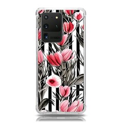 Chic Watercolor Flowers Samsung Galaxy S20 Ultra 6 9 Inch Tpu Uv Case by GardenOfOphir