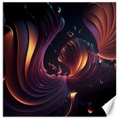 Ai Generated Swirls Space Design Fractal Light 3d Art Pattern Canvas 20  X 20  by Ravend