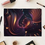 Ai Generated Swirls Space Design Fractal Light 3d Art Pattern Cosmetic Bag (XL) Back