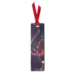 Ai Generated Swirls Space Design Fractal Light 3d Art Pattern Small Book Marks by Ravend