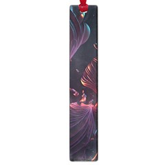 Ai Generated Swirls Space Design Fractal Light 3d Art Pattern Large Book Marks by Ravend