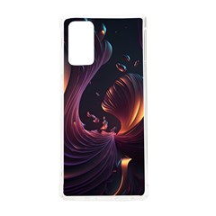 Ai Generated Swirls Space Design Fractal Light 3d Art Pattern Samsung Galaxy Note 20 Tpu Uv Case by Ravend