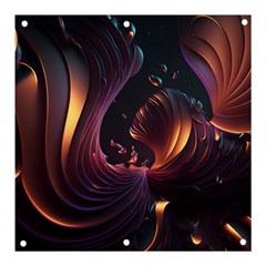 Ai Generated Swirls Space Design Fractal Light 3d Art Pattern Banner And Sign 3  X 3  by Ravend