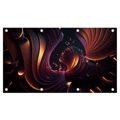 Ai Generated Swirls Space Design Fractal Light 3d Art Pattern Banner And Sign 7  X 4  by Ravend